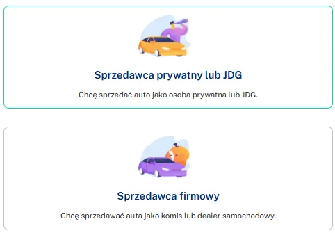 Sprzedawca na tablicy ogłoszeń