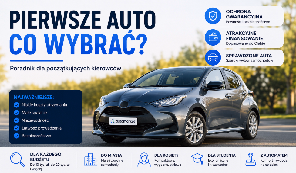 pierwsze auto - infografika