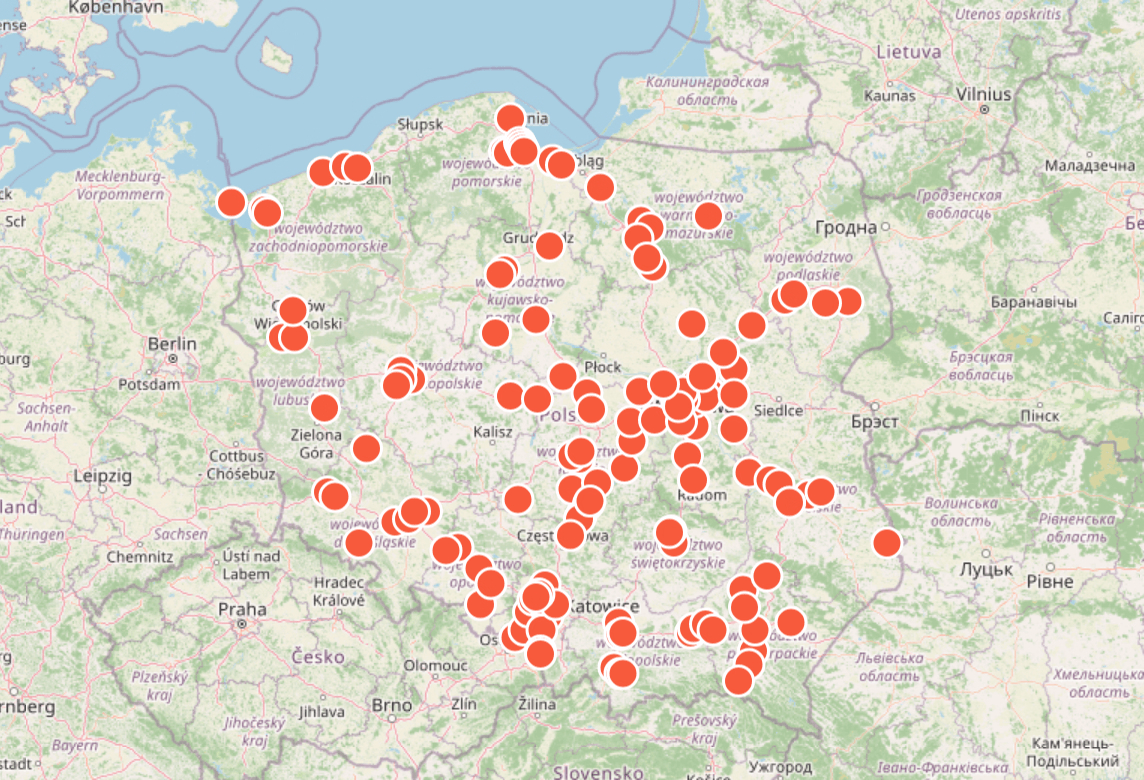 mapa OPP