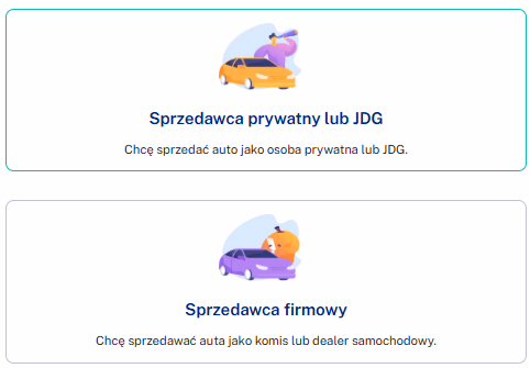 Sprzedawca na tablicy ogłoszeń