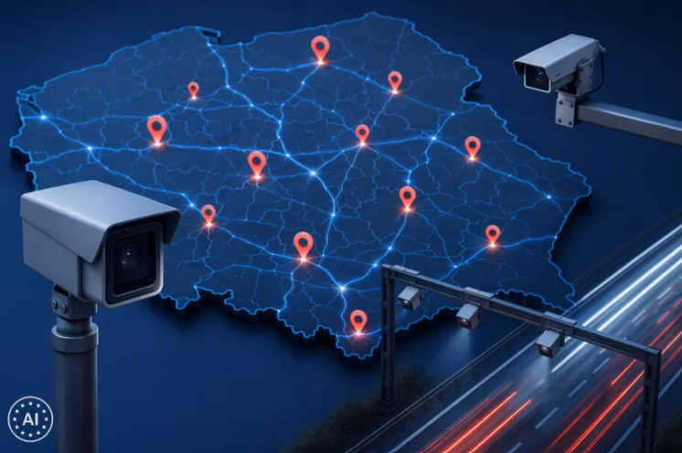 Mapa fotoradarów i odcinkowych pomiarów prędkości w Polsce