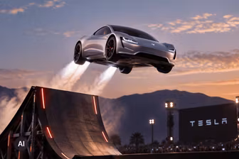 Tesla pokazała samochód, który lata. Czy właśnie zaczyna się nowa era motoryzacji?