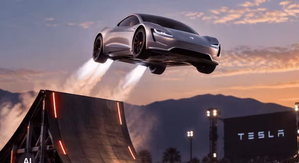 Tesla pokazała samochód, który lata. Czy właśnie zaczyna się nowa era motoryzacji?