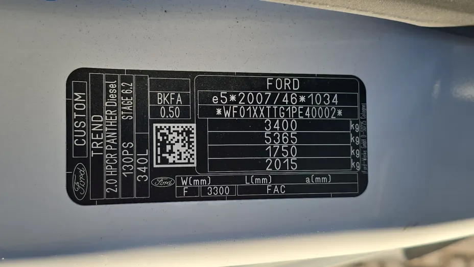 FORD Transit Custom Transit Custom Kombi 340 L2H1 Trend