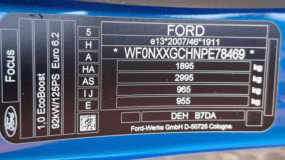 FORD Focus Focus 1.0 EcoBoost Titanium X