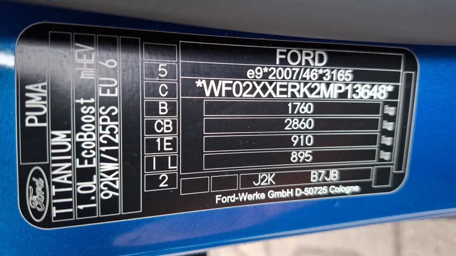 FORD Puma Puma 1.0 EcoBoost mHEV Titanium