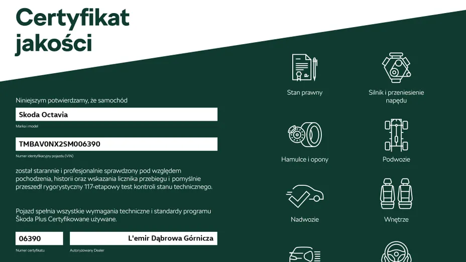 SKODA Octavia Octavia 2.0 TSI RS DSG