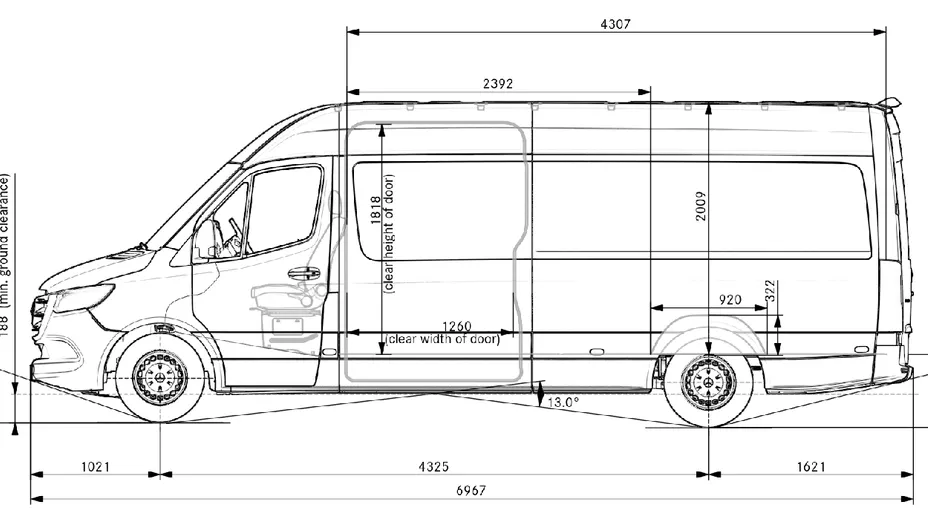 MERCEDES-BENZ Sprinter Sprinter 317 CDI Extra Long PRO 9G-Tronic 907.637 15,5m3 Nowy