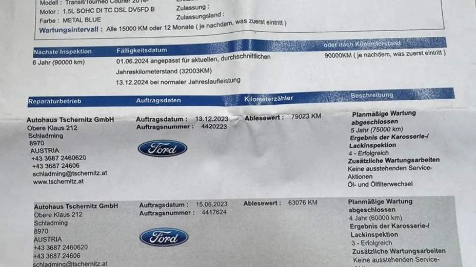 FORD Tourneo Courier -