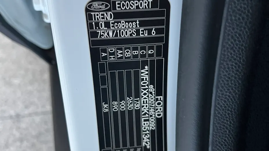 FORD Ecosport Ecosport 1.0 EcoBoost GPF Trend