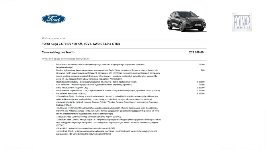 FORD Kuga Kuga 2.5 FHEV AWD ST-Line X eCVT